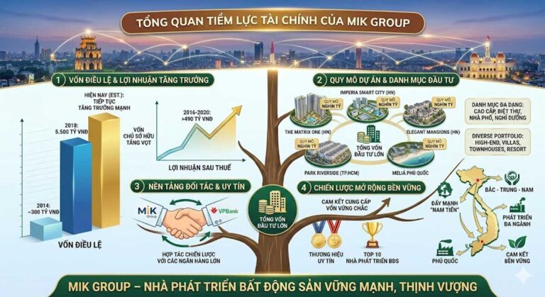 Tiềm lực tài chính của MIK Group