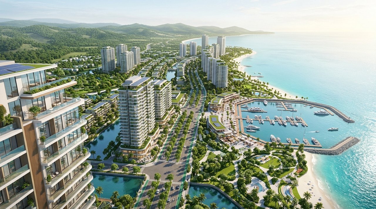 Quy hoạch tổng thể khu đô thị lấn biển Cần Giờ nơi Imperia Green Paradise tọa lạc